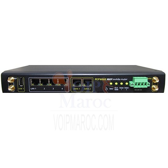 Pepwave Max Equilibrage de charge 700 Routeur / Collage (4 USB, 2 WAN, WiFi comme WAN, AP) Max 700/HD2