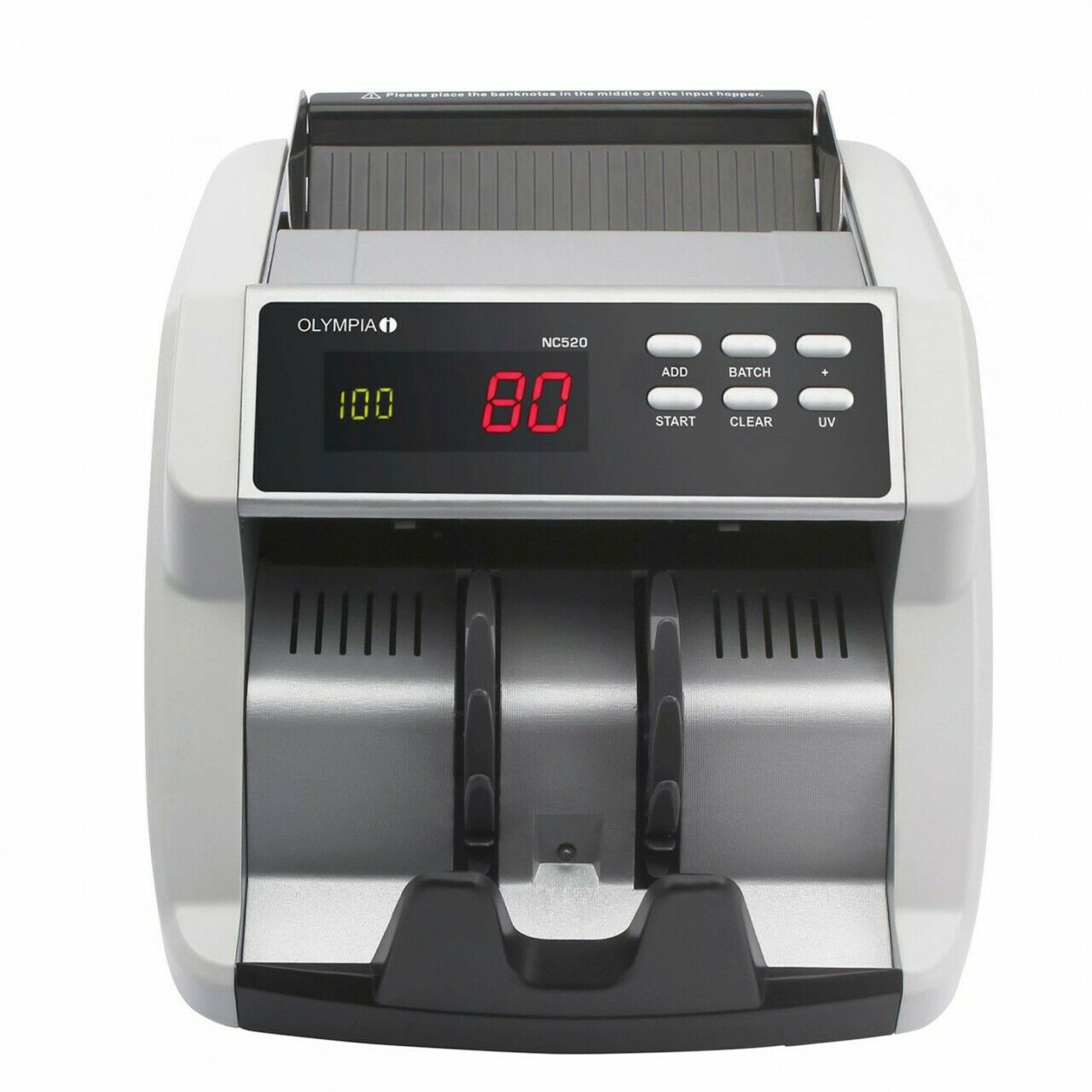 Compteuse de billets vitesse 1000 billets/min Ecran LED 230V 50 Hz 50 W NC 520