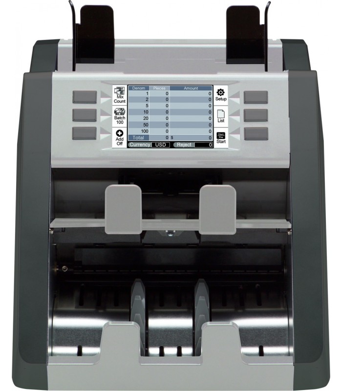 Compteuse de billets double poche Ecarn 4.3" tactile LCD P30