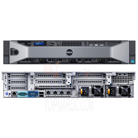 Dell PowerEdge R730  E5-2620 v3 16GB 2*300GB H730 3yrs PER730-E5-2620V3