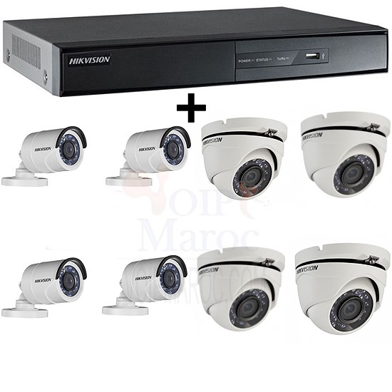 1 DVR 8CH TURBO HD + 4 CAMERAS MINI BULLET TURBO + 4 CAMERAS MINI BDOME TURBO PACK-8-HDTVI