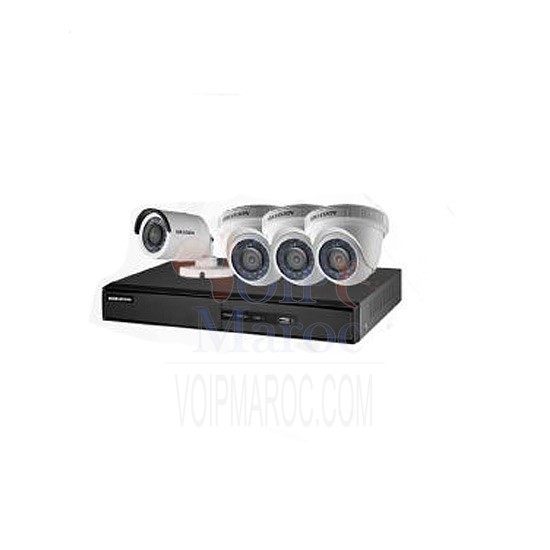Pack 4 Turbo HD DVR + 4 Caméra Pack 4 Turbo HD