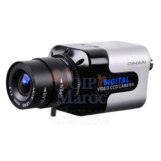 CAMÉRA ANALOG 1/3 Sony Color CCD 650TVL 0.02Lux CS Mount DC12V QH-361SNH-3NVP-OSD