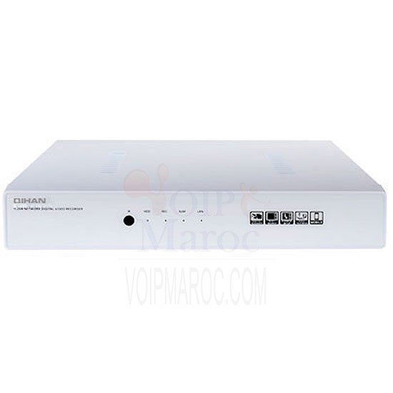 DVR Haute Définition  8CH H.264 960H 1CH Audio Max 2 To par Disque Dur QH-D3008A-H