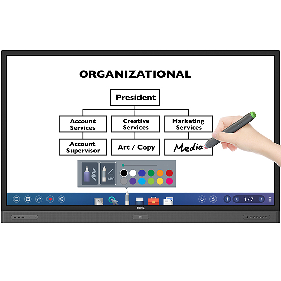 Ecran LED 86" Interactif TDX86 UHD 4K Tactile au Doigt et au Stylet RP860K