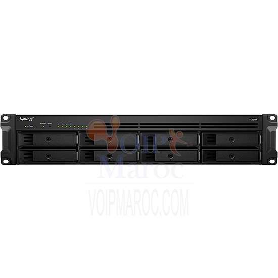 RackStation Serveur NAS 8 Baies Intel Quadruple Core à 2.4 GHz 2 Go Ram RS1219+