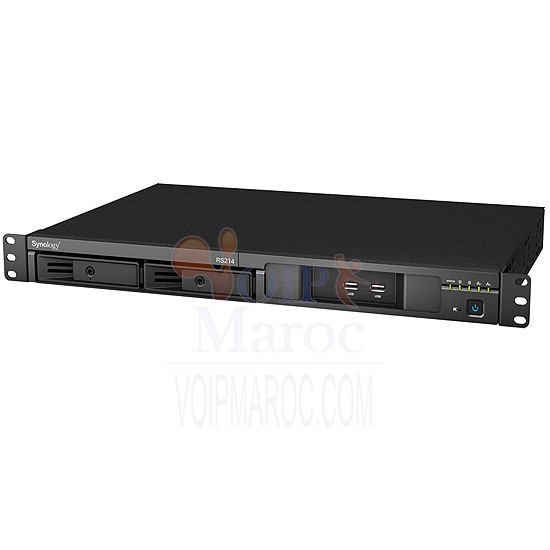 2 Baies - CPU 1.2 Ghz - 512 Mo Ram - 2 LAN Gigabit - 12 To max. RS214