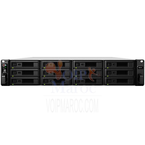 RackStation Serveur NAS 12 Baies Intel Quad Core 2.1 Ghz 4 Go Ram RS2418+