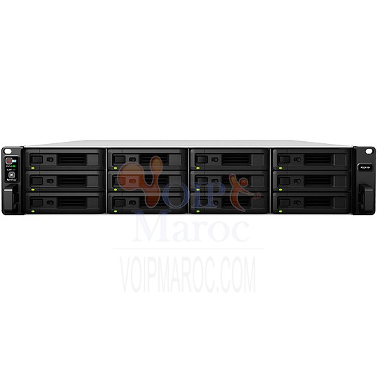 RackStation Serveur NAS 12 Baies Intel Atom C3538 Quad-Core 2.1 GHz et Alimentation Redondante 2U RS2418RP+