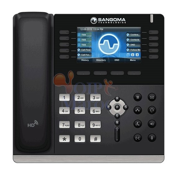 Téléphone IP 6 Comptes SIP Ecran Couleur LED 4,5" Double Port Gigabit Ethernet S700