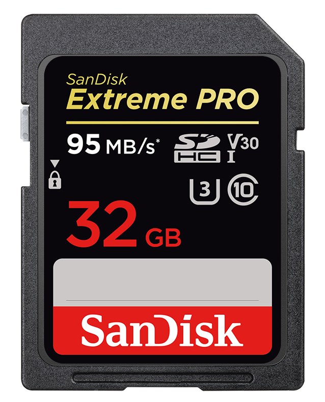 Carte mémoire flash Extreme Pro 32 Go SDHC SDSDXXG-032G-GN4IN