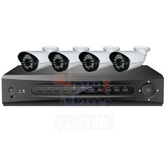 Kit  de 4CH NVR et 4 appareils-photo d