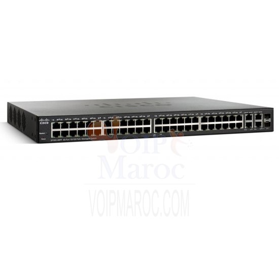 SF300-48PP 48-port 10/100 PoE+ Managed Switch w/Gig Uplinks SF300-48PP-K9-EU