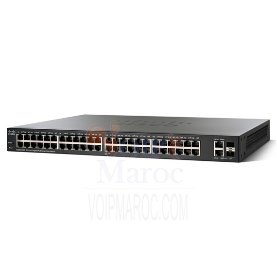 Switch 48 Ports PoE + 2 x SFP Gigabit combiné SG220-50P-K9-EU