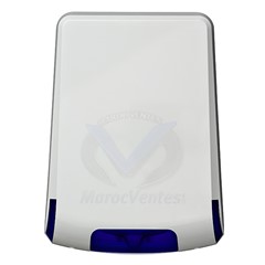 Sirène Extérieure 107db Flash Bleu  avec Batterie Intégré