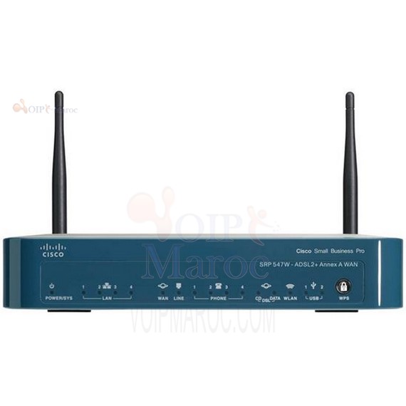 Routeur sans fil DSL avec commutateur 4 ports SRP547W-E-K9