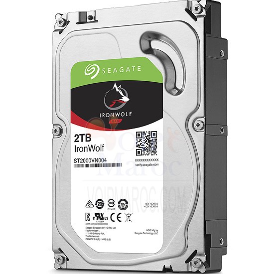 Disque Dur 3,5" IronWolf  2To  SATA III 64 Mo ST2000VN004
