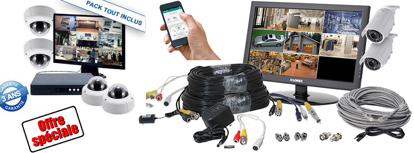 Kit accessoire montage vidéo surveillance Pack accessoire