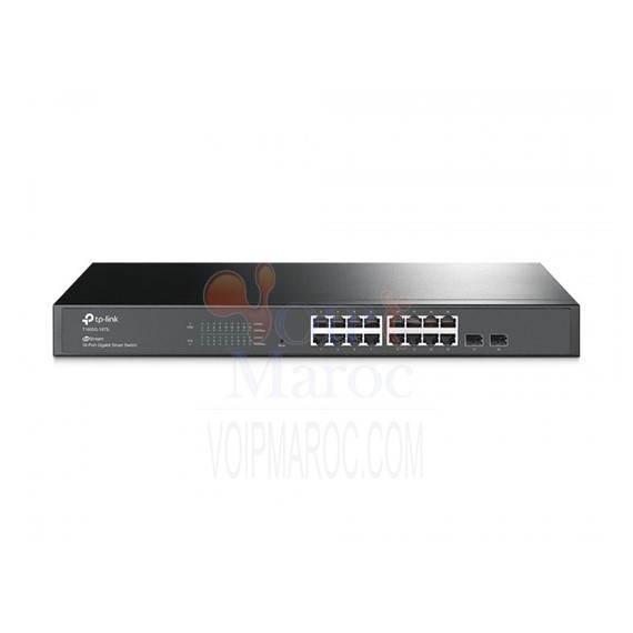 Switch intelligent Gigabit JetStream à 16 ports avec 2 SFP T1600G-18TS