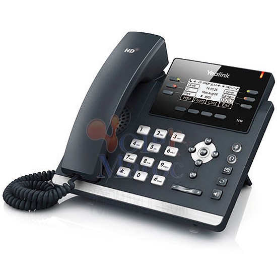 Téléphone IP 6 Comptes SIP Ecran LCD 2,5" PoE sans Alimentation T41P