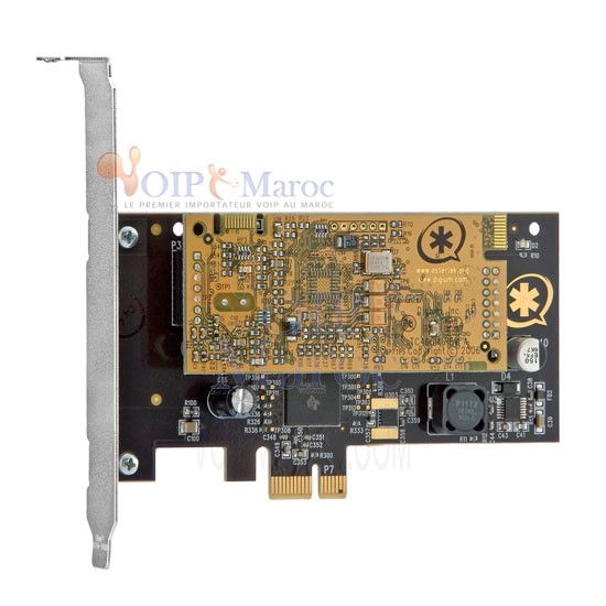 TCE400 Digium Carte DSP pour la compression et décompression du G.729a et du G.723.1 vers le G.711