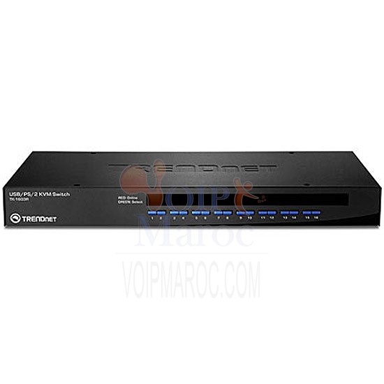 Swich KVM 16 Ports USB 19" TK-1603R