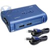 Mini Swich KVM 2 Ports USB (+ 2 câbles KVM)