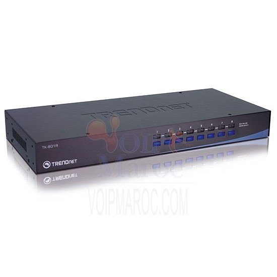 Swich KVM 8 Ports PS2 19" TK-801R