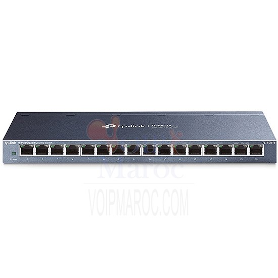 Switch 16 Ports Gigabit  Boîtier Métal TL-SG116