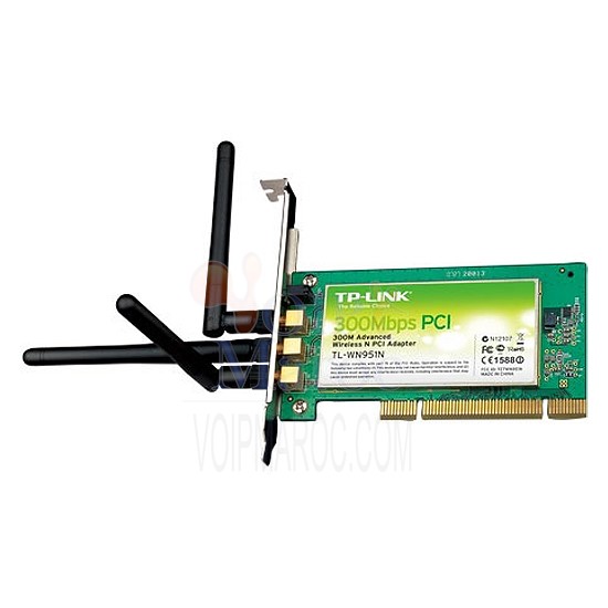 Carte PCI sans fil Wi-Fi N 300 Mbps 3T3R TL-WN951N