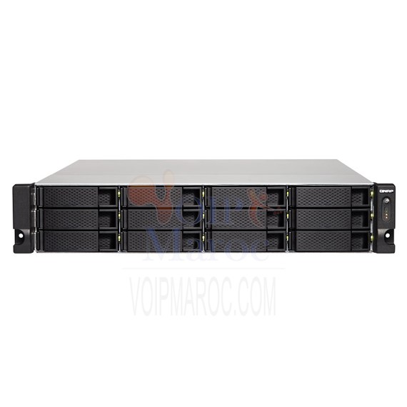 Serveur NAS professionnel 12 baies 4 Go  Alpine AL-324 Quad-Core 1.7 GHz et alimentation redondante (sans disque dur) TS-1232XU-RP-4G