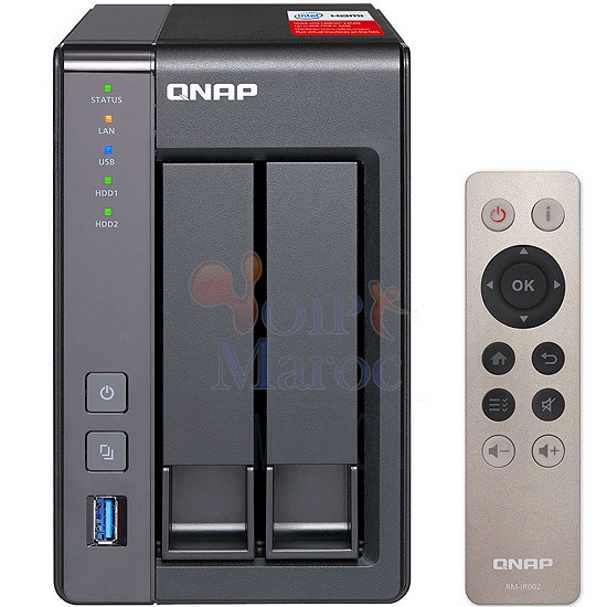SERVEUR NAS DISKLESS 2 BAIES 2GB DDR3L RAM (1 x 2GB) TS-251+