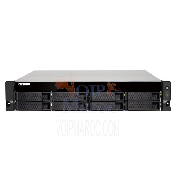 Serveur NAS 8 baies RAM 4GB DDR3L et alimentation redondante (sans disque dur) TS-863XU-RP-4G