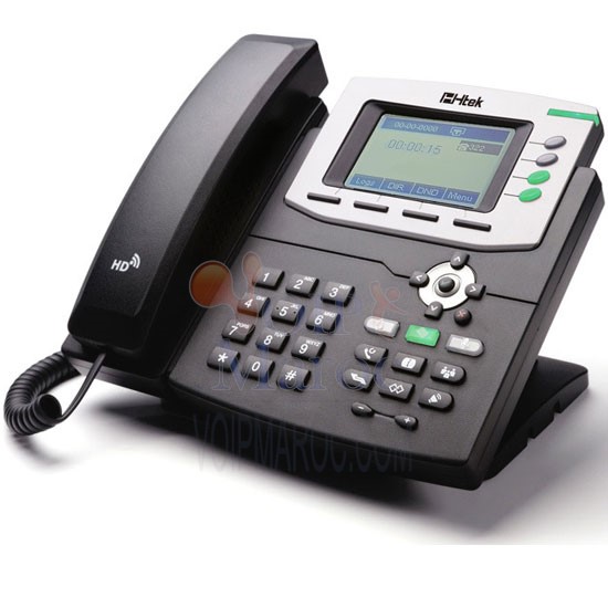 Téléphone IP HD LCD 3 Compte VoiP PoE UC804