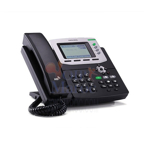 Téléphone IP Gigabit PoE Couleur LCD HD  4 Comptes VoiP UC824