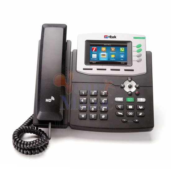 Téléphone IP Gigabit Couleur PoE 3,5" LCD 3 Comptes VoiP UC842