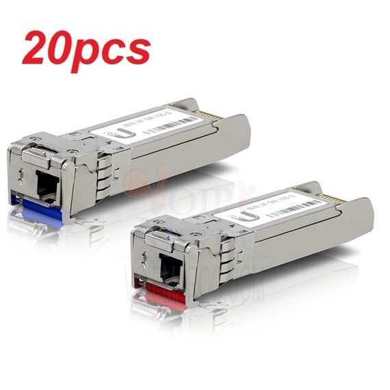 Module fibre optique SFP + SFP + BiDi monomode U Fibre 10 Gbps 10KM RX / TX  20 pièces UF-SM-10G-S-20