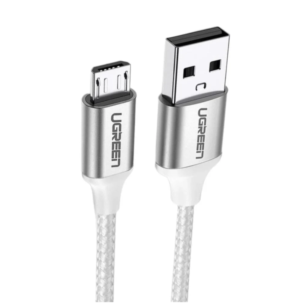 Câble USB 2.0 A vers Micro USB 1m Blanc 60151