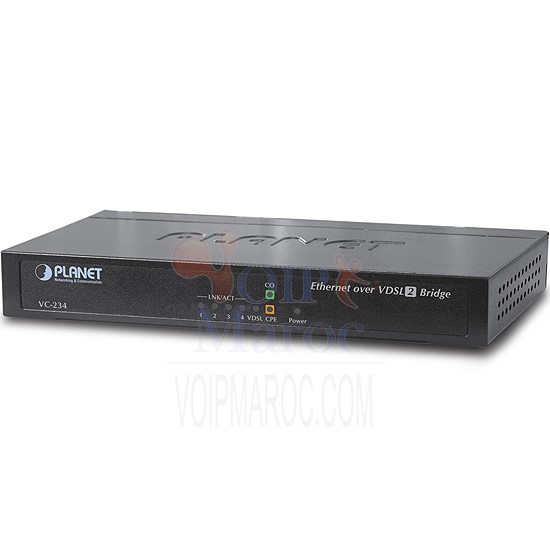 Ethernet 4 Ports via le Pont VDSL2 (profil 30a) VC-234