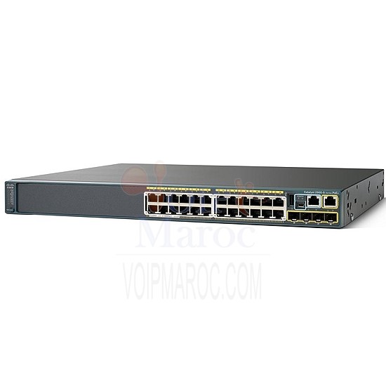 Catalyst 2960S 24 GigE PoE 370W, 4 x SFP LAN Base WS-C2960S-24PS-L