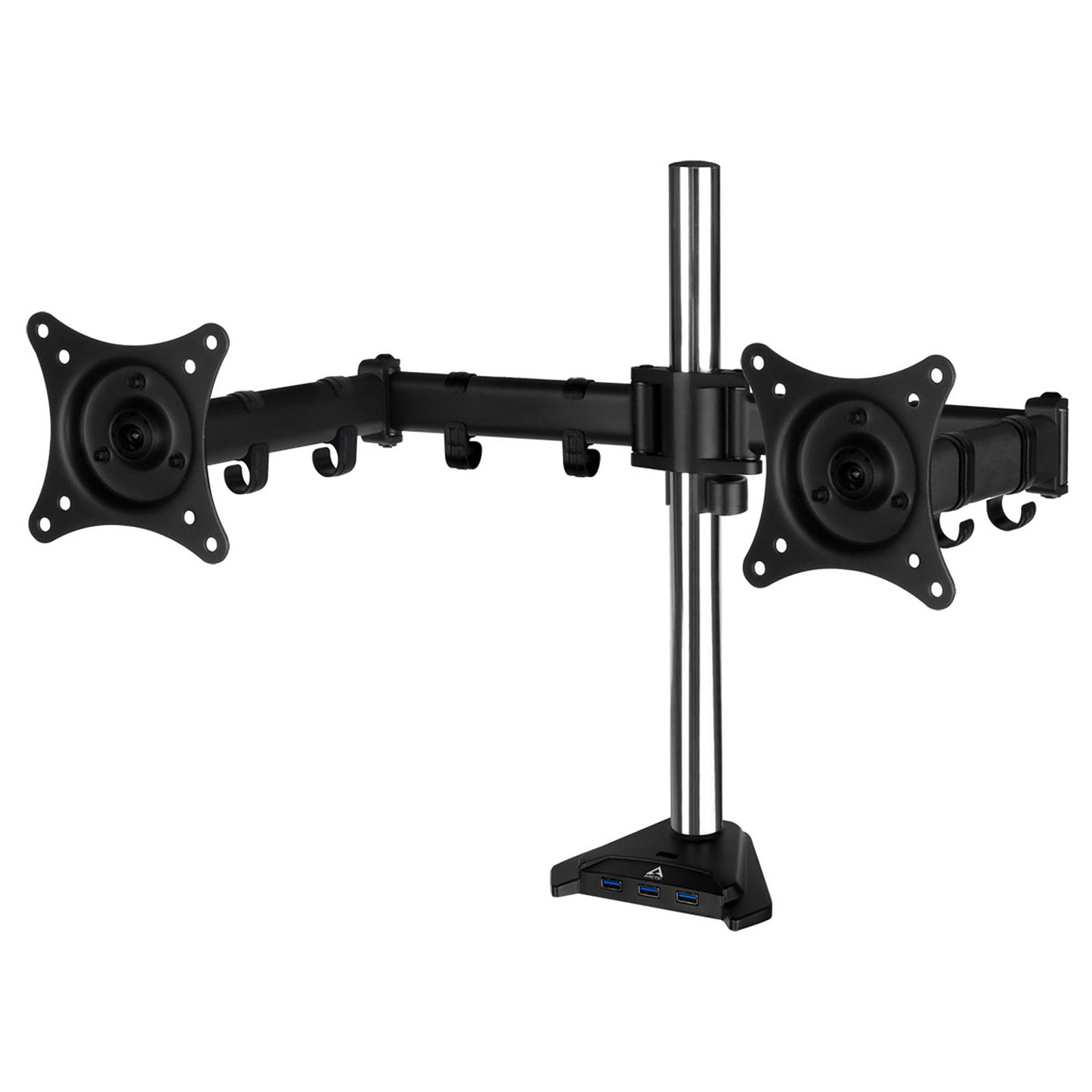 Support de bureau pour 2 moniteurs LCD jusqu'à 34" avec Hub USB 3.0 Z2 PRO GEN3