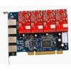 Carte PCI Avec 4 ports FXS ou FXO pour 4 lignes RTC