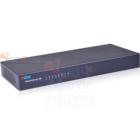 Serveur IP PBX based on Asterisk 8 FXO(FXS) ZX50-A8