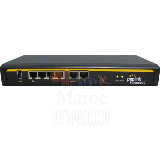 Routeur Multi-WAN (2 WAN) Equilibrage de Charge 100 Mbps Balance 20
