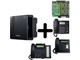 1 Cabinet de base +1 Carte 8 postes hybrides + 12 Postes Analogique avec afficheur + 1 Poste Digital 8 touches + 1 Poste Digital 24 touches
