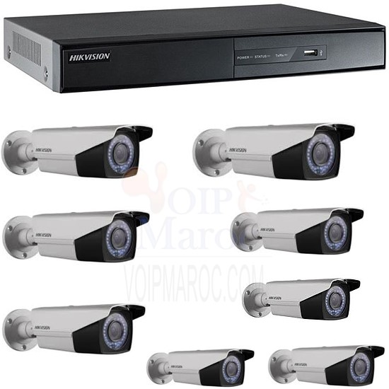 1 DVR 8CH TURBO HD + CAMERA TURBO HD VARIFOCAL PACK-8